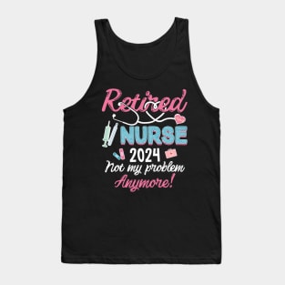 Retired Nurse est 2024 Retirement Gifts For Nurses Men Women Tank Top